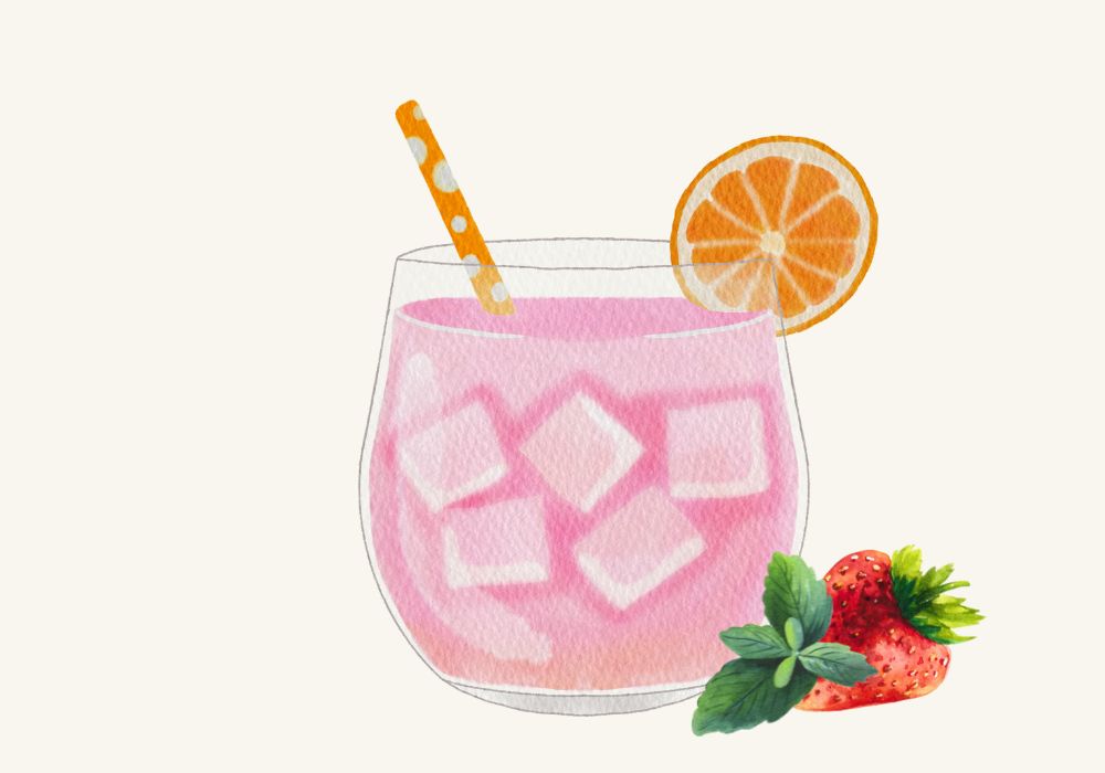 Quick Strawberry Sherry Cobbler Cocktail Recipe image