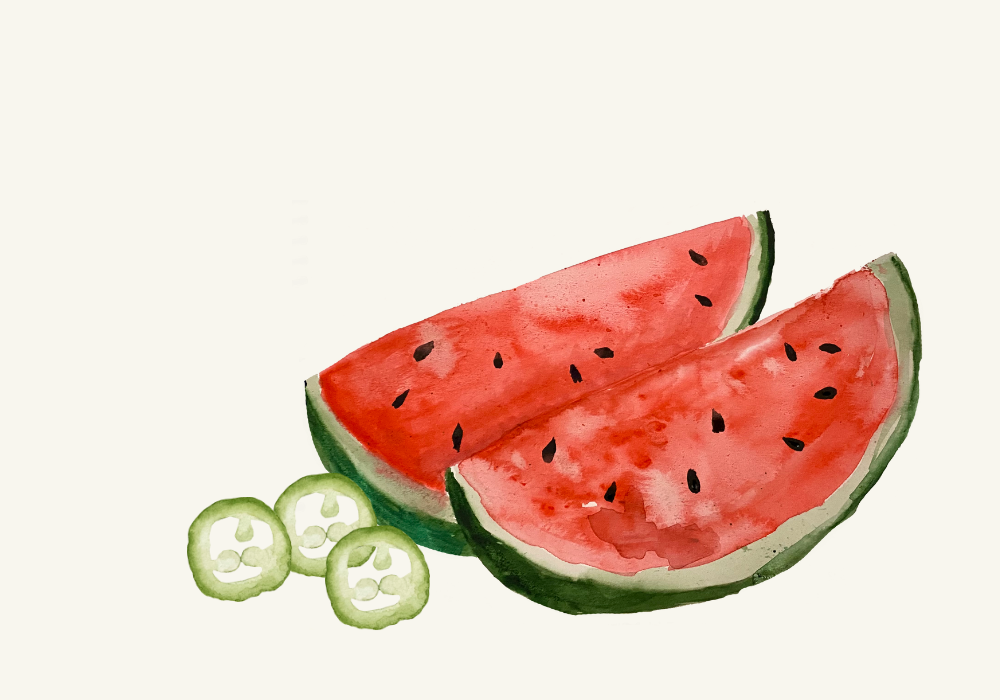 Simple Watermelon Jalapeno Salad Recipe image