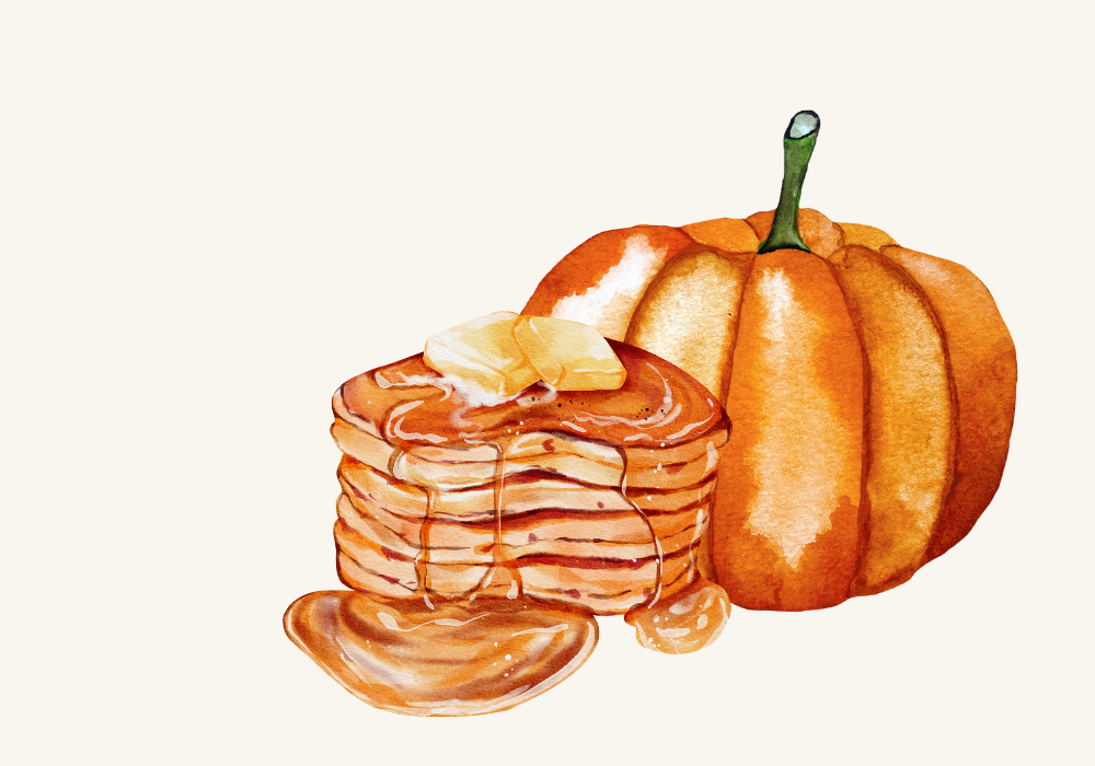 Simple Pumpkin Pancake Breakfast Recipe image