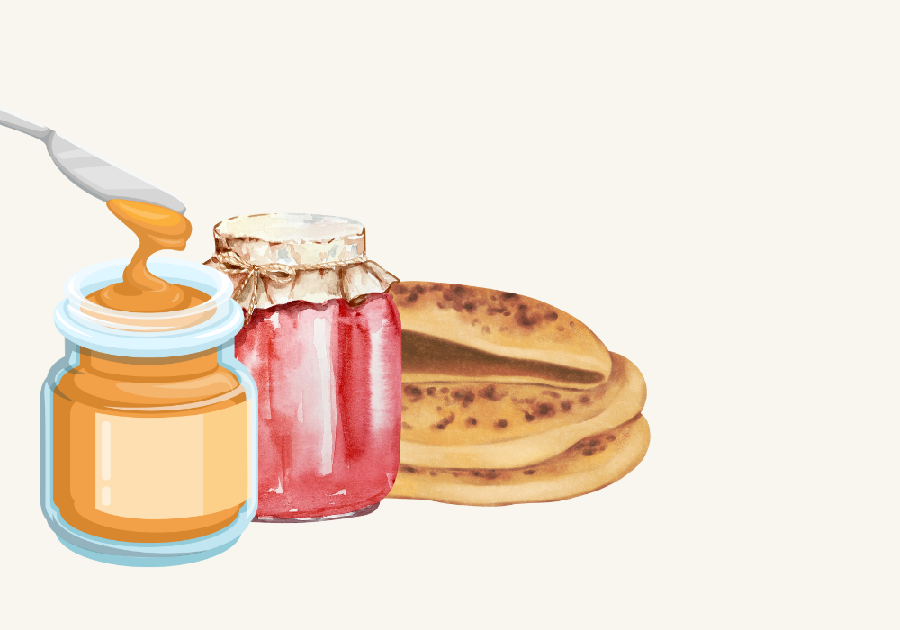Fast Almond Butter & Jam Pita Weekday Lunch Recipe image