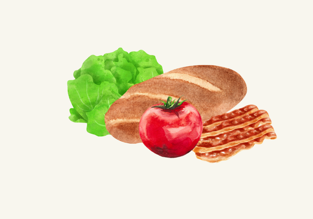 Pasture-Raised Bacon, Lettuce, & Tomato Sandwich Lunch Recipe image