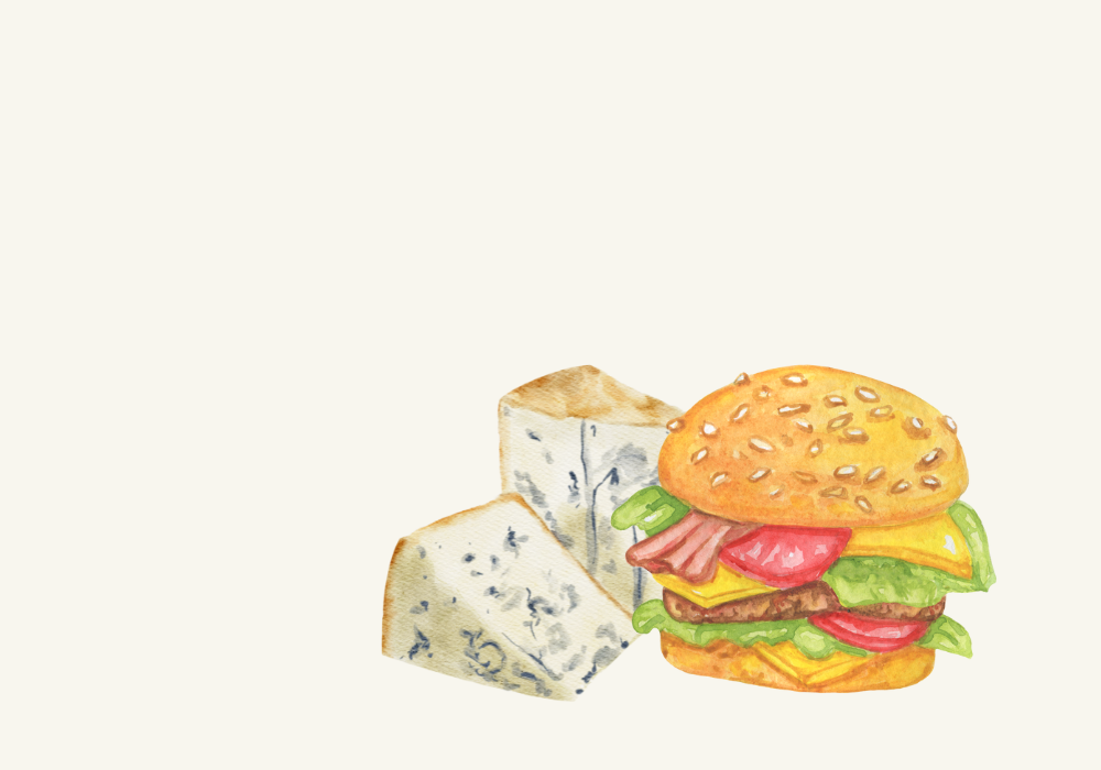 Grilled Blue Cheese Stuffed Hamburger Dinner Recipe image