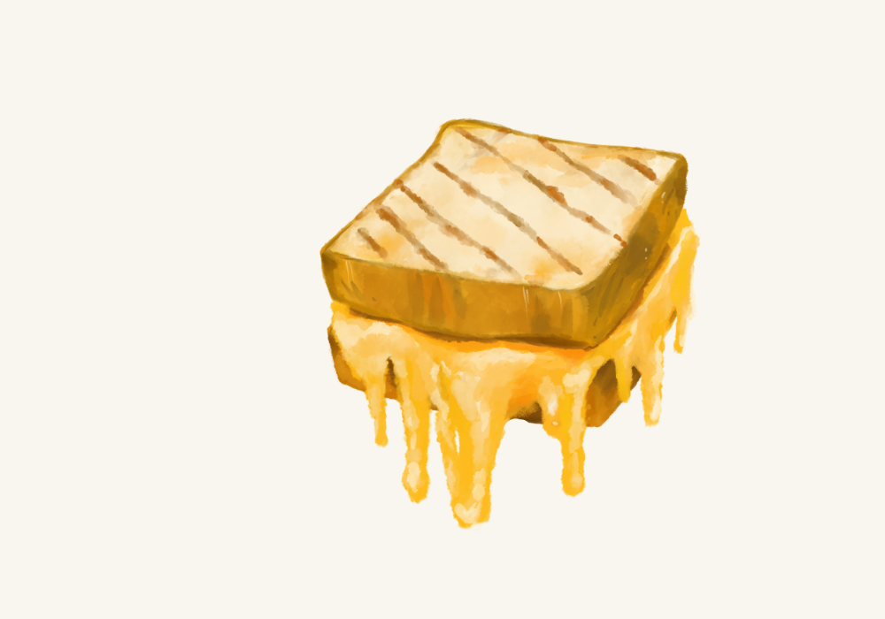 Regenerative Grilled Three Cheese Sandwich Lunch Recipe image