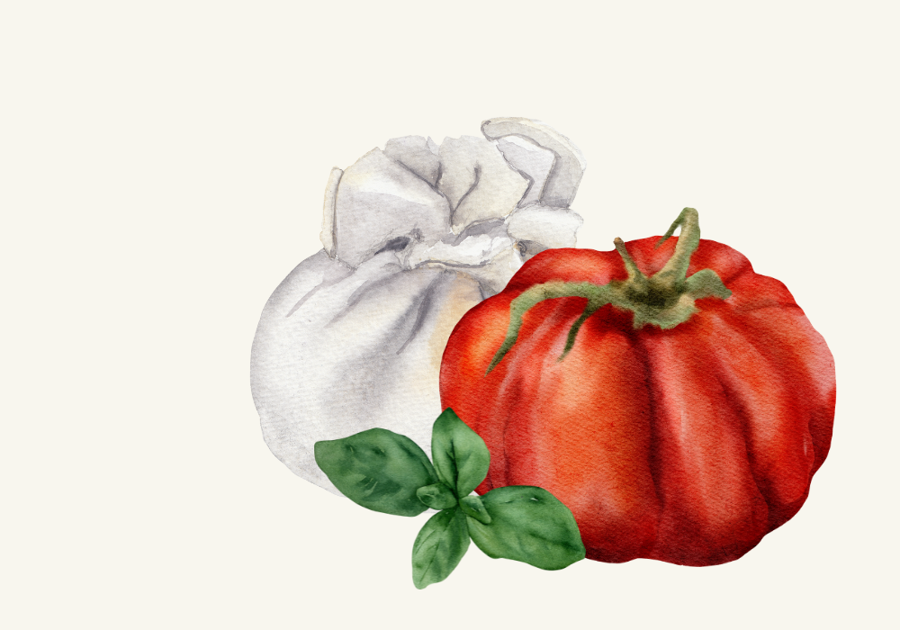 Easy Burrata and Heirloom Tomato Salad Recipe image